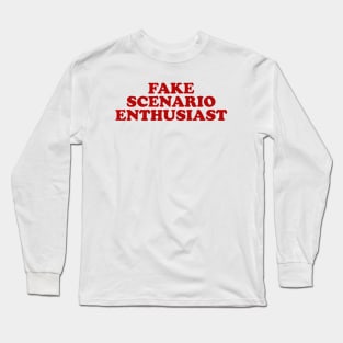 Fake Scenario Enthusiast Top y2k Long Sleeve T-Shirt